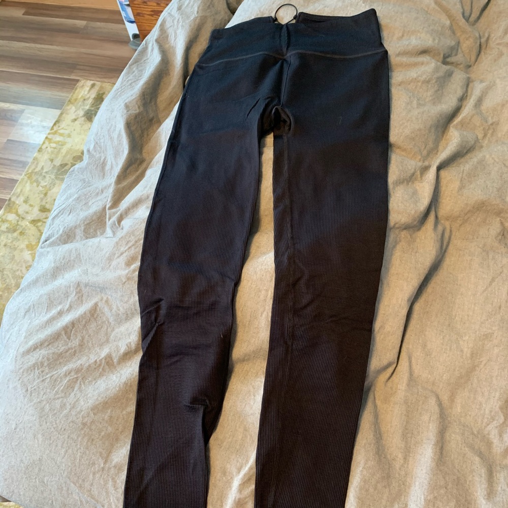 fabletics high waisted seamless rubbed leggings